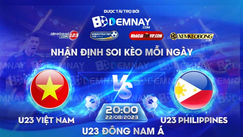 Link xem trực tiếp trận U23 Việt Nam vs U23 Philippines, lúc 20h00 ngày 22/08/2023, U23 Đông Nam Á