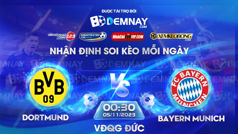 Link xem trực tiếp trận Dortmund vs Bayern Munich, lúc 00h30 ngày 05/11/2023, VĐQG Đức
