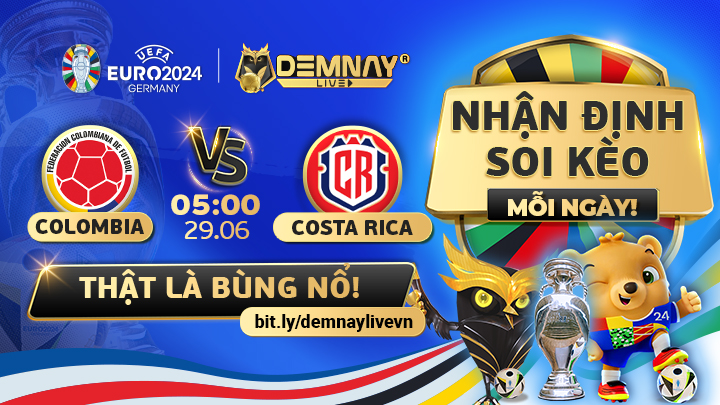 Link xem trực tiếp trận Colombia vs Costa Rica, lúc 05h00 ngày 29/06/2024, Copa America 2024
